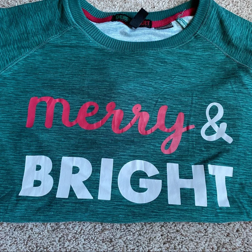 Kids Christmas Holiday 2 piece pajama set, size XL soft and stretchy Derek Heart